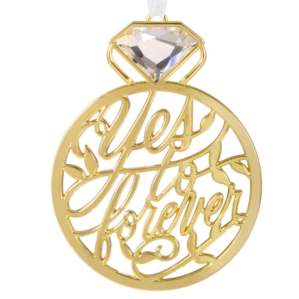 Hallmark Our Engagement 2024 Keepsake Metal Ornament NWT